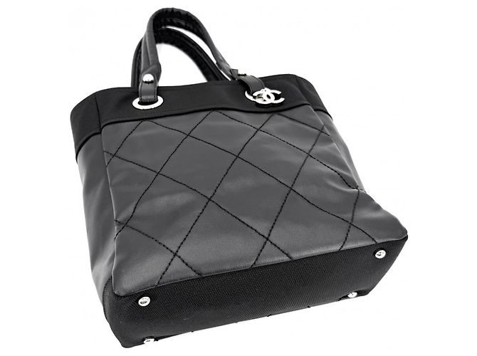 Borsa Tote Chanel Paris Biarritz PM Nero - vista 3