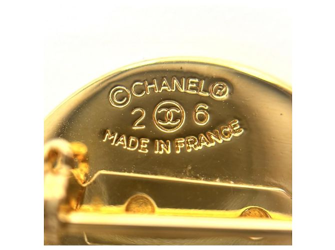 Spilla Chanel Vintage D'oro - vista 4