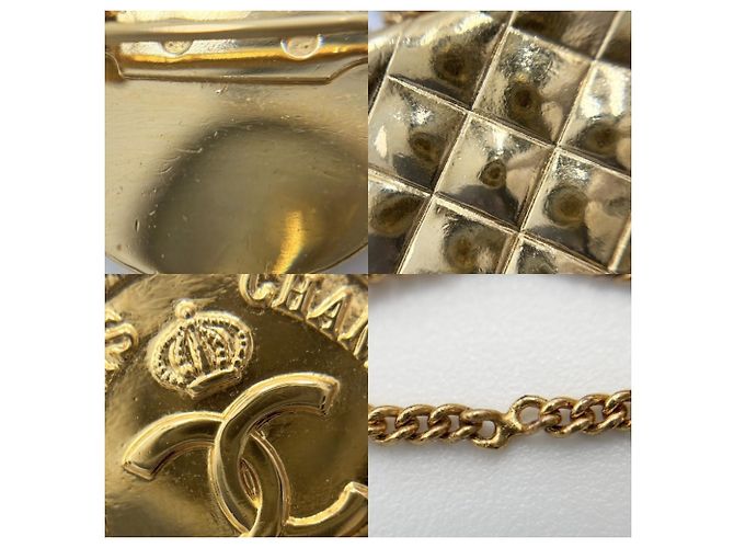 Spilla Chanel Vintage D'oro - vista 5