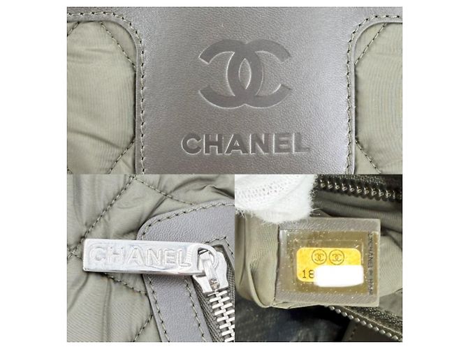 Borsa tote reversibile Coco Cocoon di Chanel Verde Cachi - vista 7