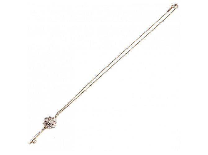 Collana con pendente a chiave intrecciata in oro rosa 18K da donna Tiffany & Co. - vista 4