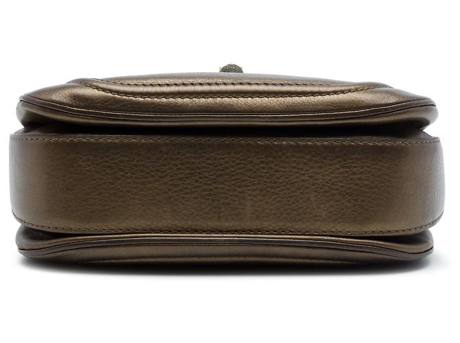 Gucci New Bamboo Satchel aus Leder in Braun Medium Bronze - Ansicht 3