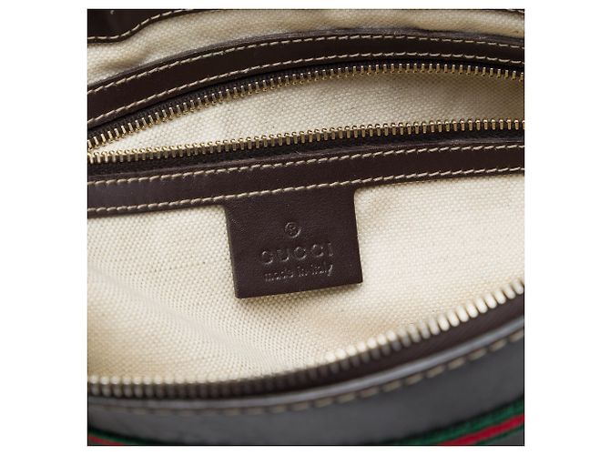 Gucci Beige GG Canvas Web Mayfair Crossbody - vista 5