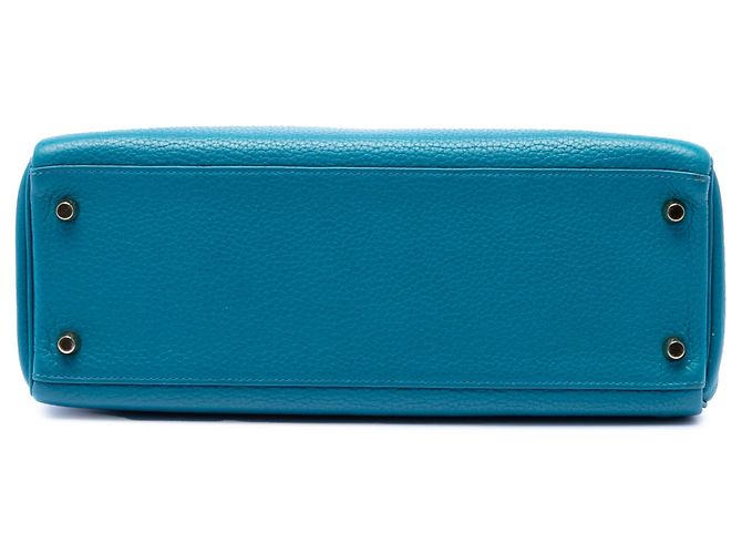 Hermès Blue Clemence Kelly II Retourne 32 - vista 3