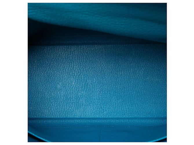 Hermès Blue Clemence Kelly II Retourne 32 - vista 4