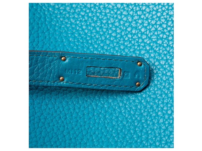 Hermès Blue Clemence Kelly II Retourne 32 - vista 6