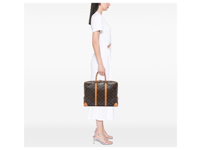 Louis Vuitton Marrone Monogram Porte Documents Voyage - vista 5