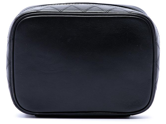 Chanel Black CC gestepptes Lammleder Vanity Case Schwarz - Ansicht 3
