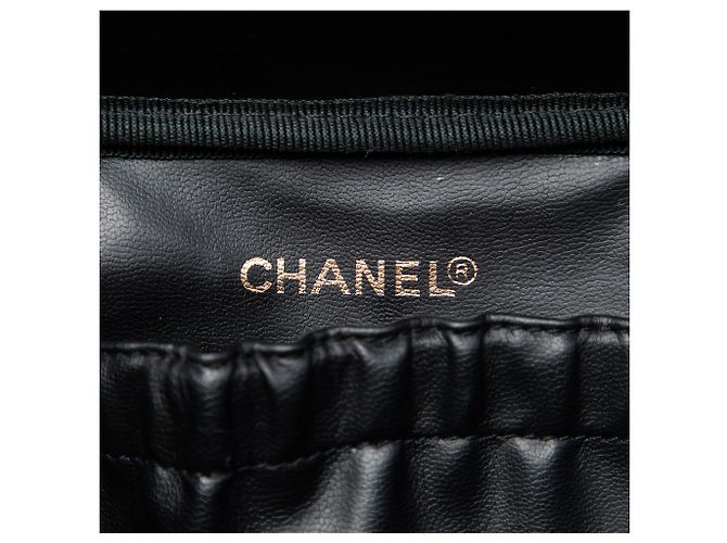 Chanel Black CC gestepptes Lammleder Vanity Case Schwarz - Ansicht 5