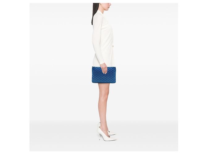 Goyard Blue Goyardine Senat MM - vista 6