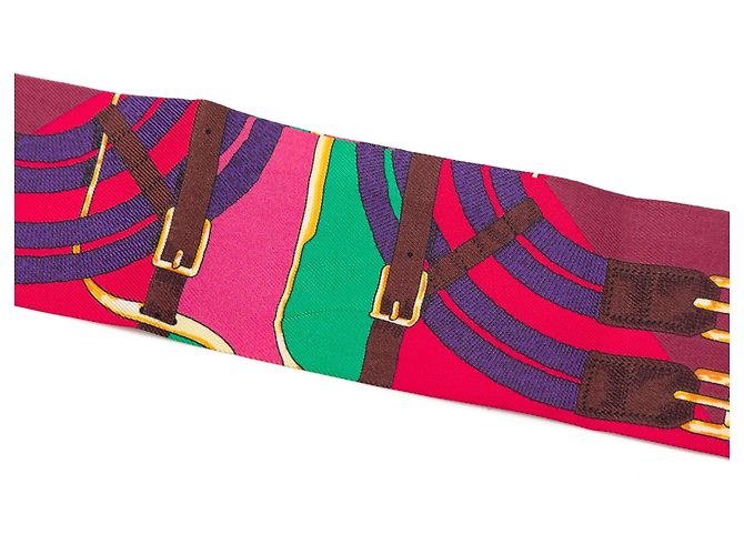 Sciarpa in seta Twilly Hermès Pink Mors a Jouets Rosa - vista 5