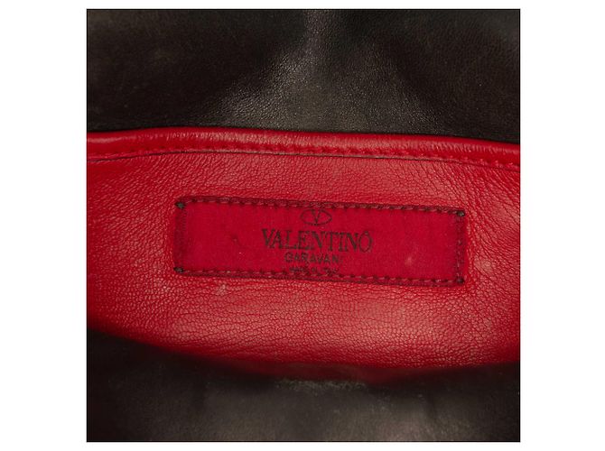 Borsa Valentino Blue Small Metallic Lambskin Rockstud Spike - vista 5