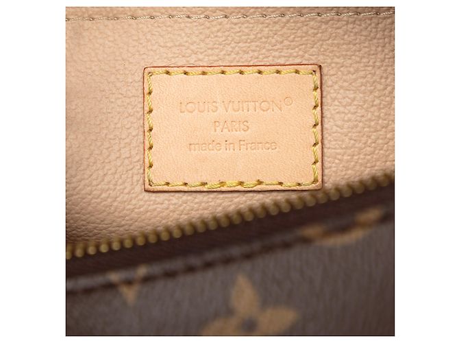 Louis Vuitton Marrone Monogram Locker Dopp Kit Clutch - vista 5