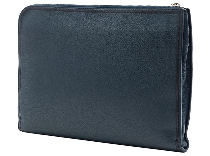 Louis Vuitton Pochette Jour GM in pelle Taurillon blu - vista 2