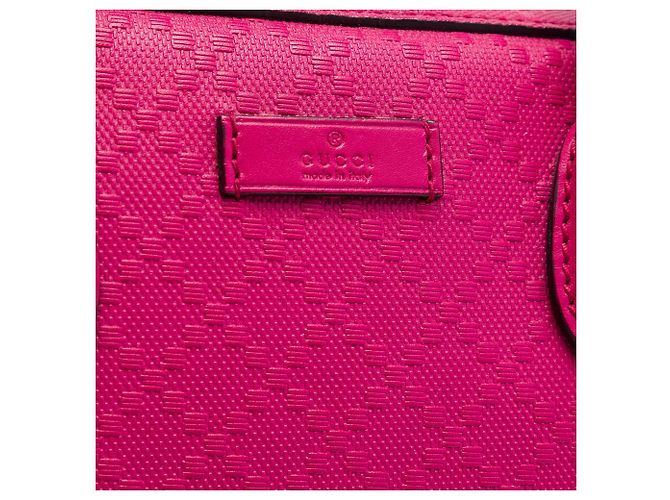 Bolso Gucci de piel de becerro brillante rosa con diamantes - vista 5