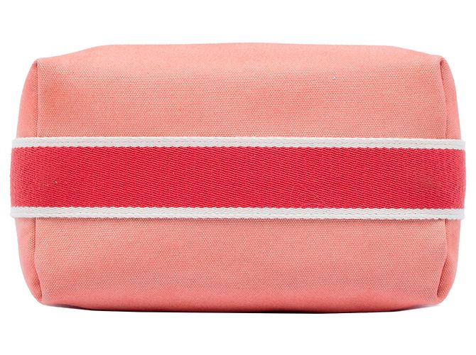 Custodia Hermès Pink Small Toile Bride A Brac Rosa - vista 3