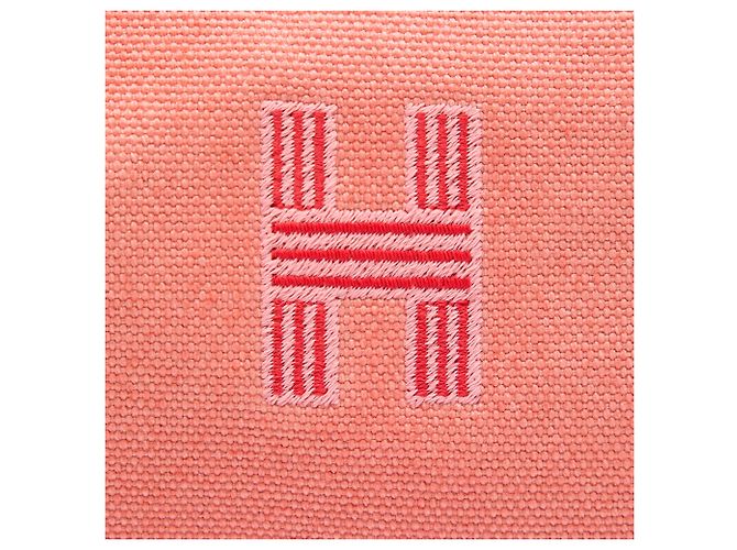 Custodia Hermès Pink Small Toile Bride A Brac Rosa - vista 5