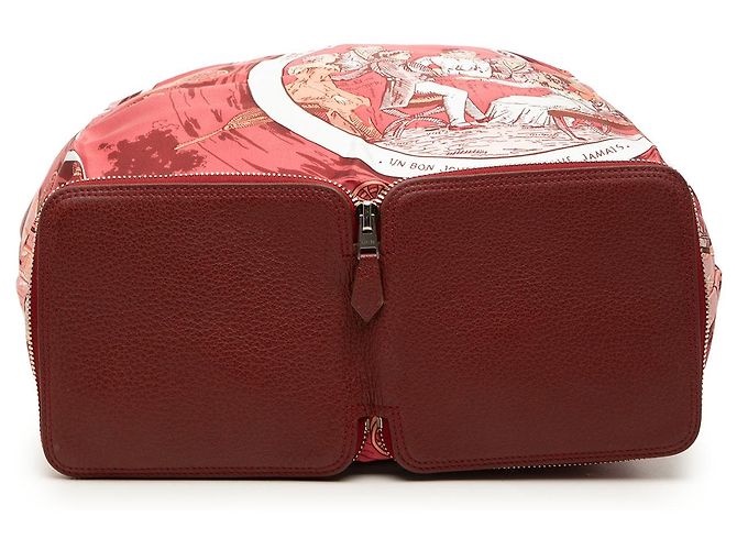 Tote Silky Pop Red Jeu des Omnibus et Dames Blanches Hermès Rosso - vista 3