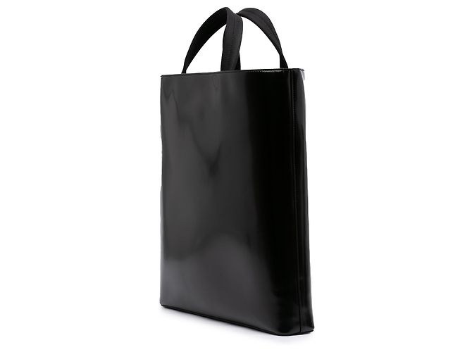 Tote in pelle Spazzolato nera Prada Nero - vista 2