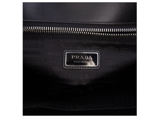 Tote in pelle Spazzolato nera Prada Nero - vista 5