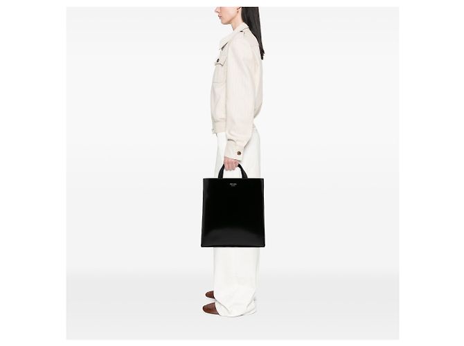 Tote in pelle Spazzolato nera Prada Nero - vista 6