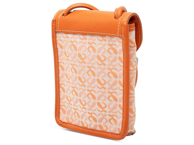 LOEWE Borsa a tracolla in tela Anagram Mini Arancione - vista 2