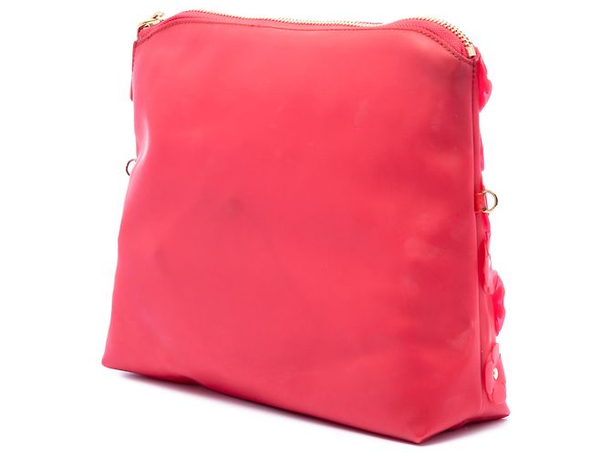 Borsa a tracolla Burberry Red PVC Prorsum Petal Rosso - vista 2