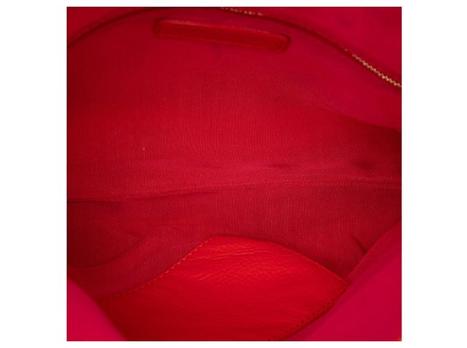 Borsa a tracolla Burberry Red PVC Prorsum Petal Rosso - vista 4