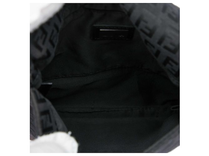 Fendi Marrone Zucchino Canvas Crossbody Marrone scuro - vista 4