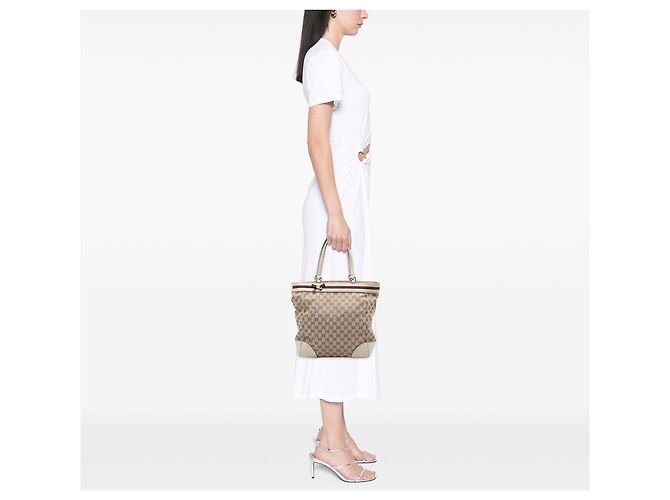 Tote Mayfair in GG Canvas beige Gucci - vista 5