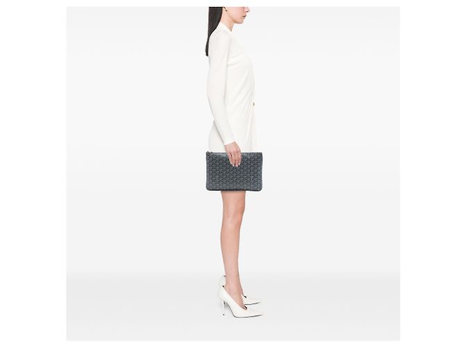 Goyard Gray Goyardine Senat MM Marrone - vista 6
