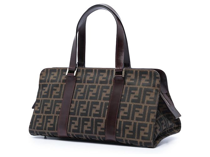 Bolsa Fendi em lona Zucca marrom - vista 2