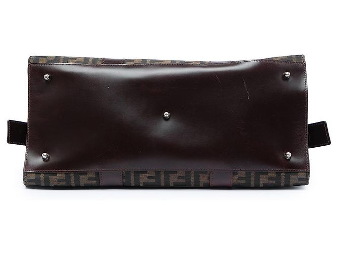 Bolsa Fendi em lona Zucca marrom - vista 3