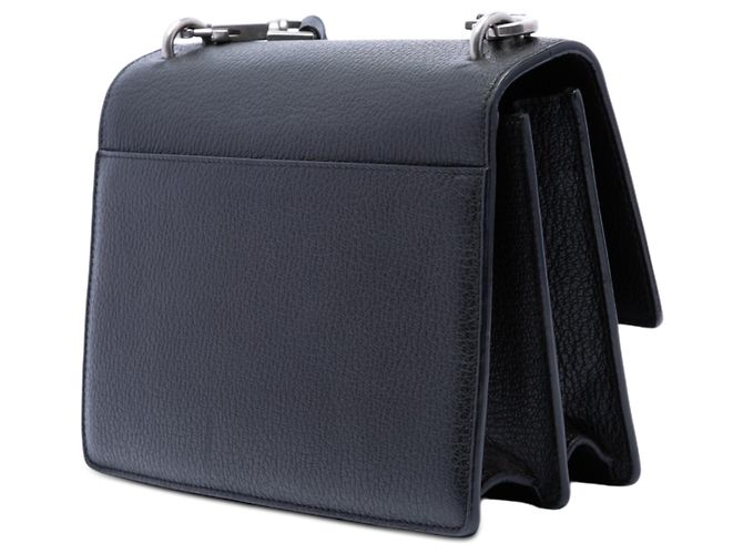 Bolso bandolera Monogram Sunset en piel de becerro de grano medio negro Saint Laurent - vista 2