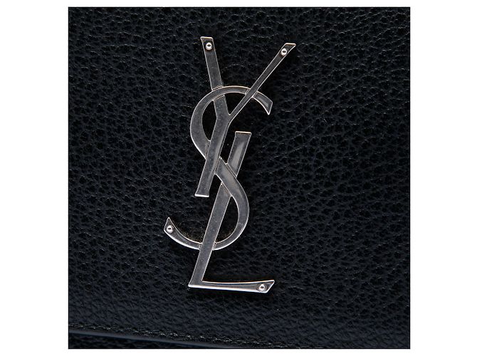 Bolso bandolera Monogram Sunset en piel de becerro de grano medio negro Saint Laurent - vista 5