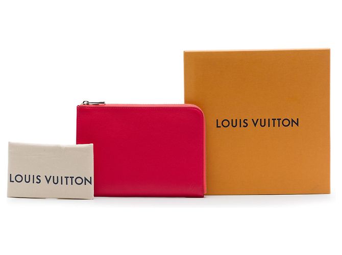 Louis Vuitton Pochette Jour PM en piel Taurillon rojo Roja - vista 8