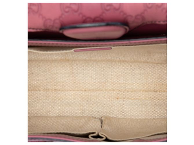 Borsa a tracolla Gucci Pink Medium Guccissima Emily Rosa - vista 4