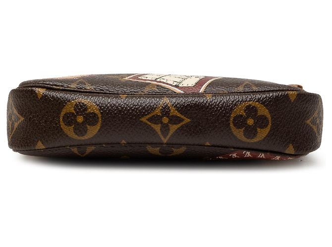 Louis Vuitton Mini Pochette Accessoires Monogram Marrone - vista 3