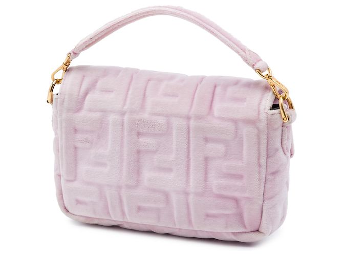 Fendi Tasche Rosa Mini Zucca Prägevelvet Satchel - Ansicht 2