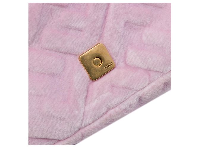 Fendi Tasche Rosa Mini Zucca Prägevelvet Satchel - Ansicht 5