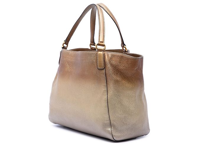 Tote Soho Cellarius in pelle granulata Ombre oro Medium di Gucci D'oro - vista 2