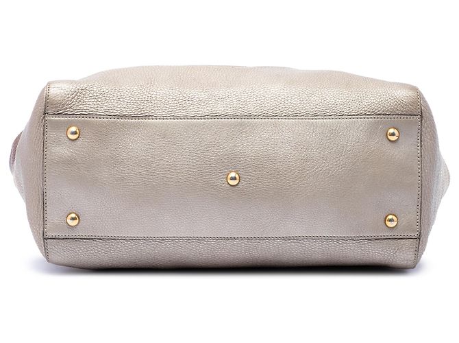 Tote Soho Cellarius in pelle granulata Ombre oro Medium di Gucci D'oro - vista 3
