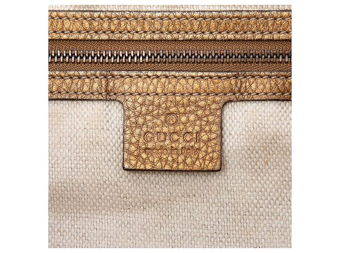 Tote Soho Cellarius in pelle granulata Ombre oro Medium di Gucci D'oro - vista 5