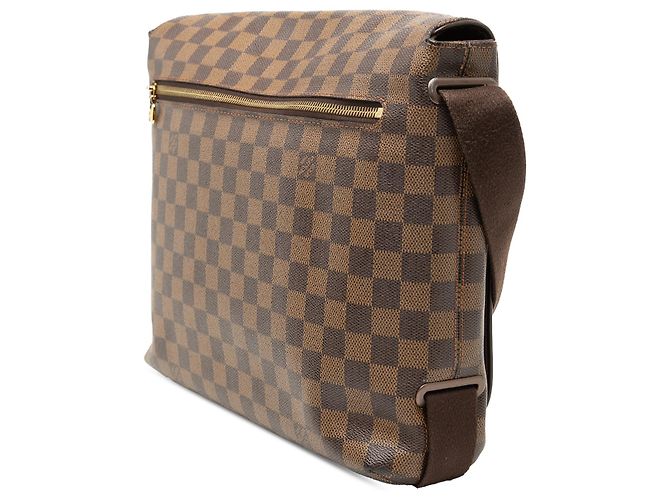Louis Vuitton Marrone Damier Ebene Brooklyn MM - vista 2