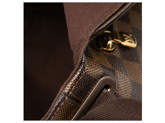 Louis Vuitton Marrone Damier Ebene Brooklyn MM - vista 6