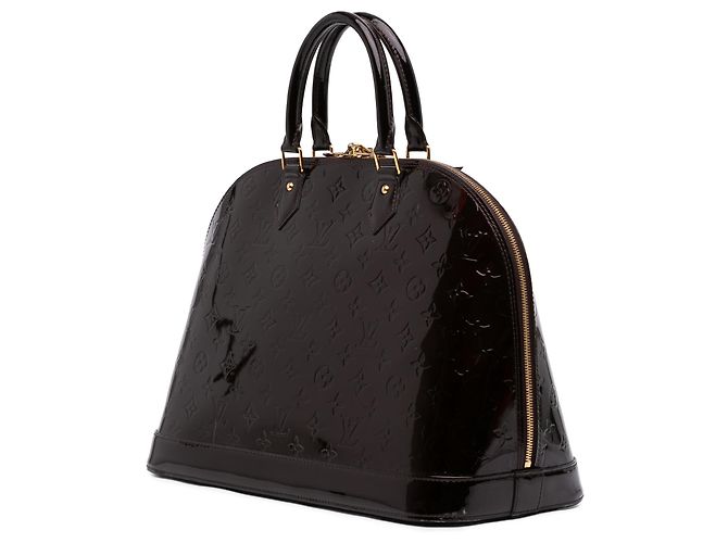 Louis Vuitton Alma GM in Monogram Vernis viola Porpora - vista 2