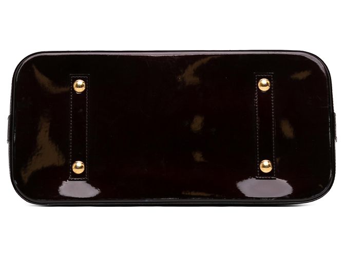 Louis Vuitton Alma GM in Monogram Vernis viola Porpora - vista 3