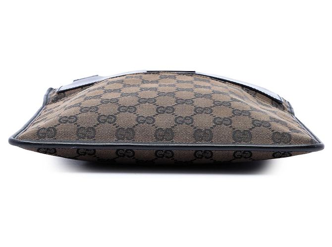 Borsa a tracolla Gucci in tela GG marrone - vista 3