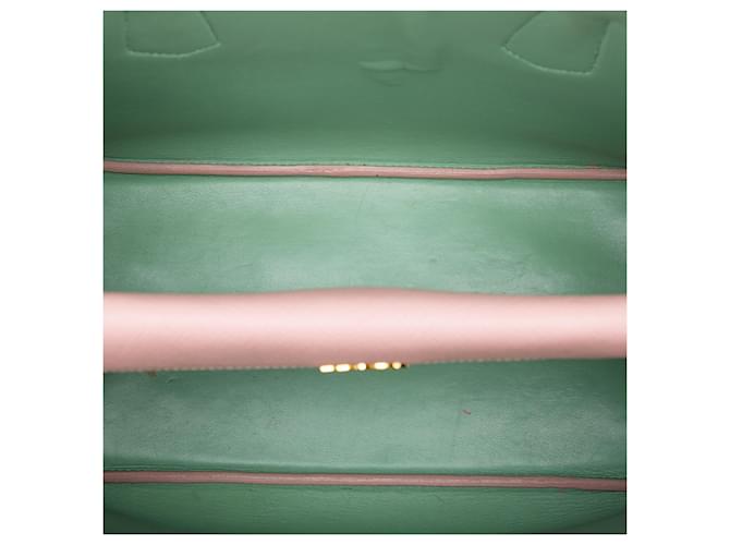 Prada Borsa Double Saffiano Cuir Rosa Medium - vista 4
