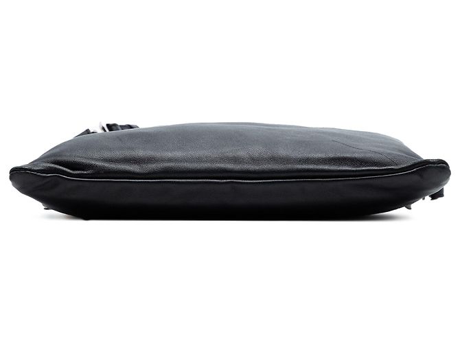 Borsa Pack Pouch in pelle nera Fendi Nero - vista 3